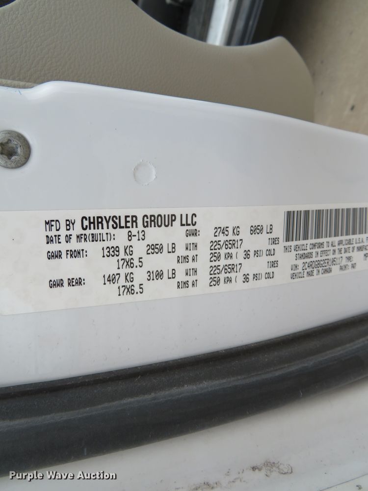 image for item DN5766 2014 Dodge Grand Caravan  van