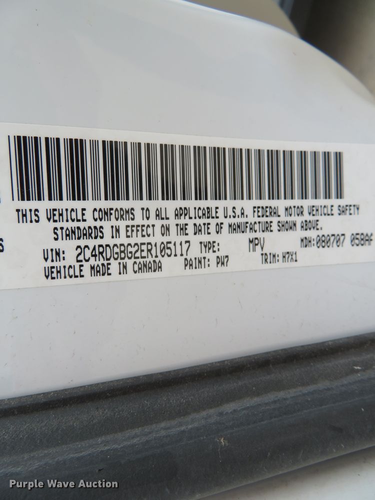 image for item DN5766 2014 Dodge Grand Caravan  van