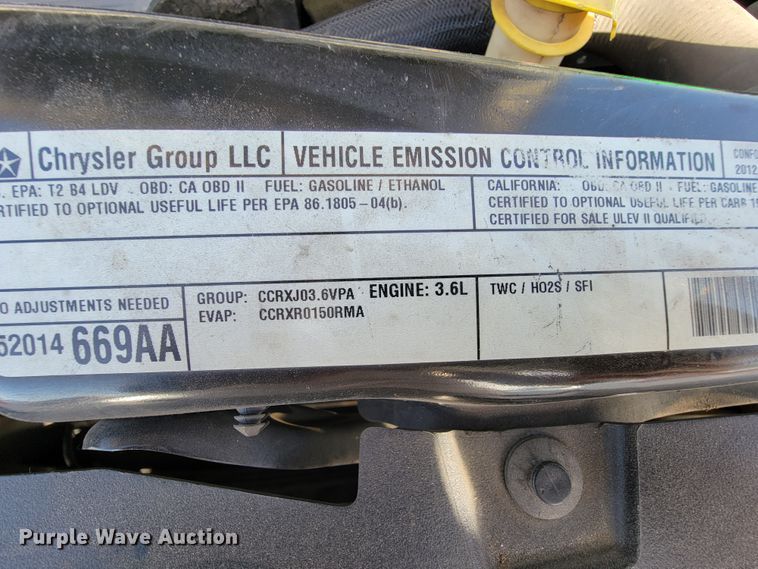 image for item FL9154 2012 Dodge Grand Caravan  handicap accessible van