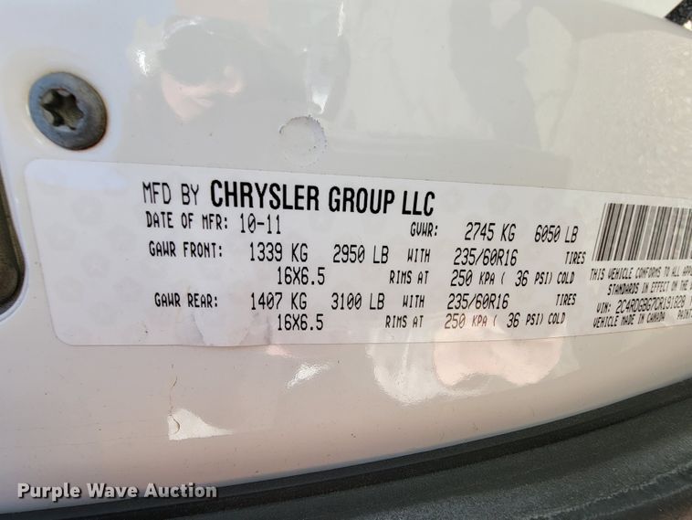 image for item FL9154 2012 Dodge Grand Caravan  handicap accessible van