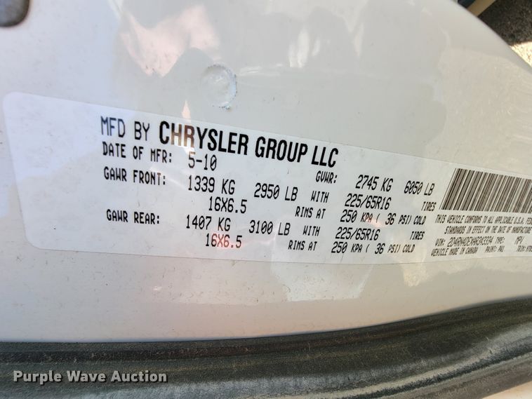 image for item FL9155 2010 Dodge Grand Caravan  van