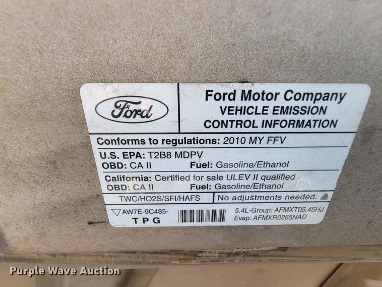 image for item FL9163 2010 Ford E350 Super Duty  van