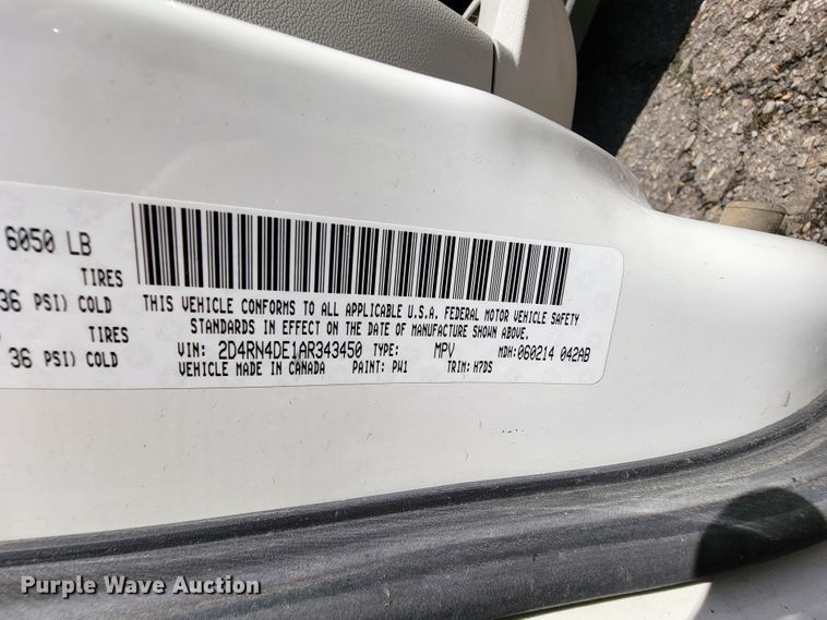 image for item FL9165 2010 Dodge Grand Caravan  van