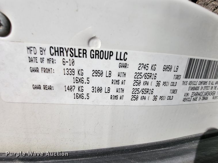 image for item FL9165 2010 Dodge Grand Caravan  van