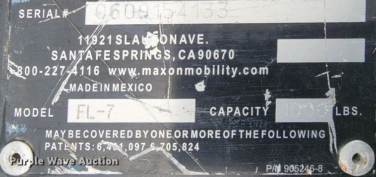 image for item FL9214 (2) Maxon FL-7 end gate lifts