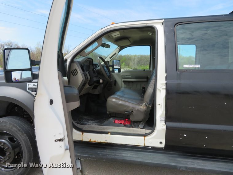 image for item FP9255 2010 Ford F450 Super Duty XL  Crew Cab dump flatbed truck