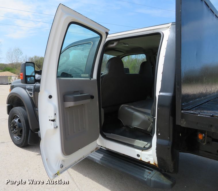 image for item FP9255 2010 Ford F450 Super Duty XL  Crew Cab dump flatbed truck