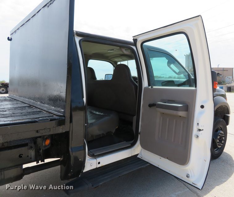 image for item FP9255 2010 Ford F450 Super Duty XL  Crew Cab dump flatbed truck