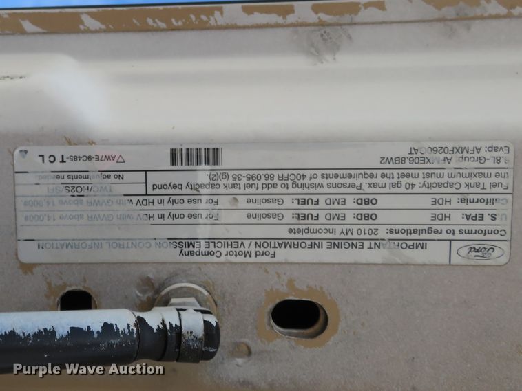 image for item FP9255 2010 Ford F450 Super Duty XL  Crew Cab dump flatbed truck