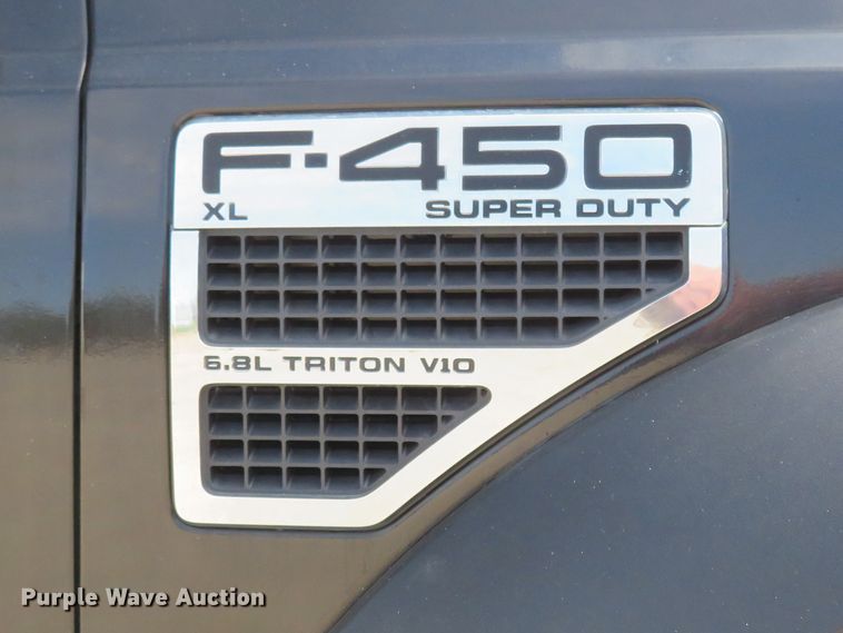 image for item FP9255 2010 Ford F450 Super Duty XL  Crew Cab dump flatbed truck