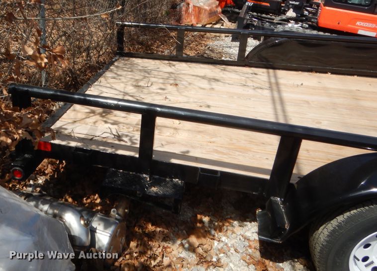 image for item HG9675 1991 Contract Mfg Orange Line TU70  utility trailer