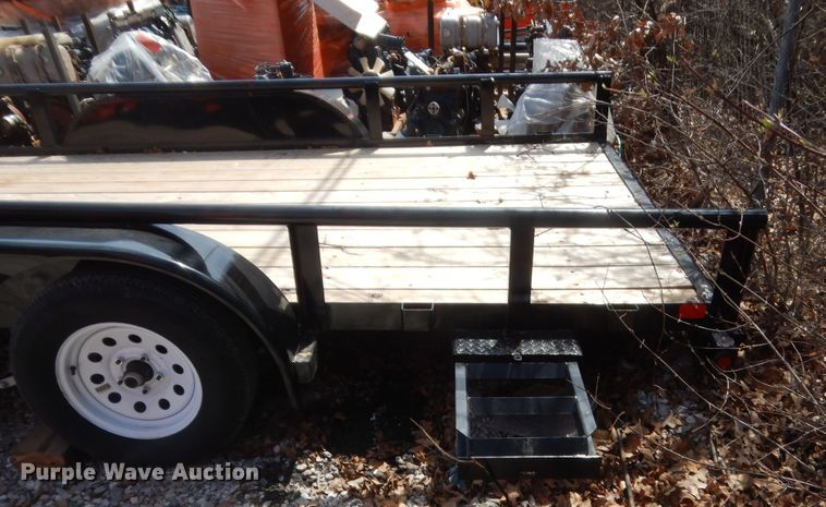 image for item HG9675 1991 Contract Mfg Orange Line TU70  utility trailer