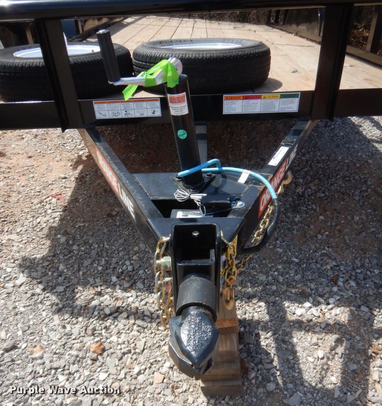 image for item HG9675 1991 Contract Mfg Orange Line TU70  utility trailer