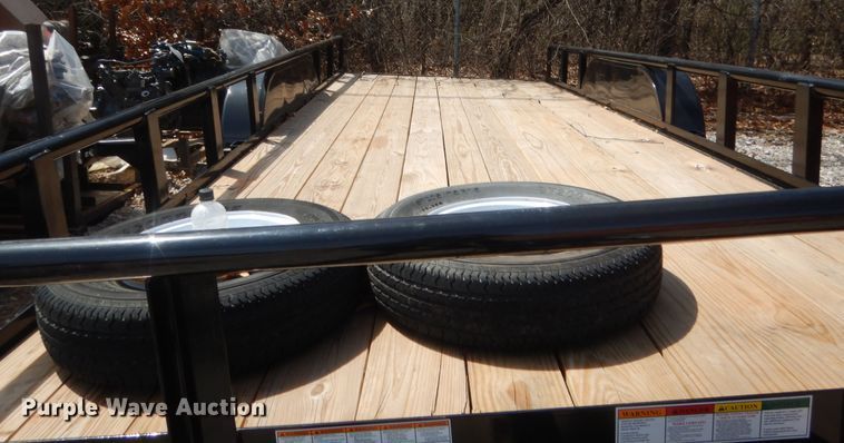 image for item HG9675 1991 Contract Mfg Orange Line TU70  utility trailer