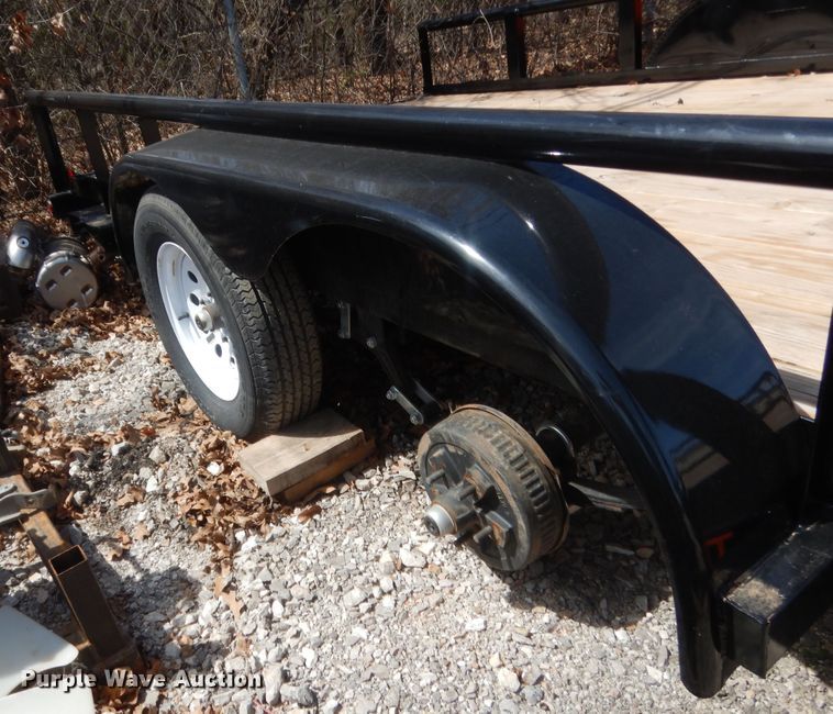 image for item HG9675 1991 Contract Mfg Orange Line TU70  utility trailer