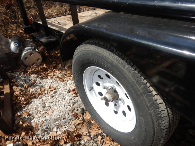 image for item HG9675 1991 Contract Mfg Orange Line TU70  utility trailer