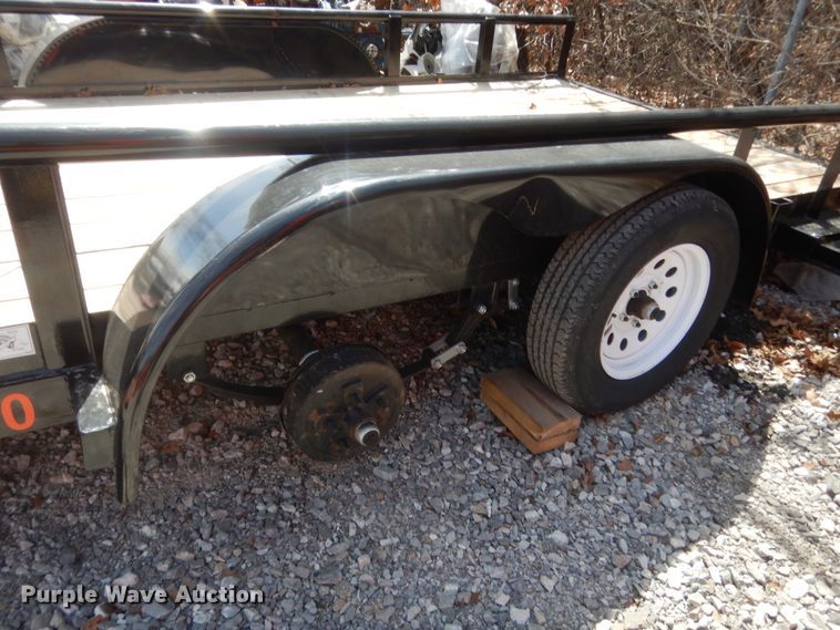 image for item HG9675 1991 Contract Mfg Orange Line TU70  utility trailer