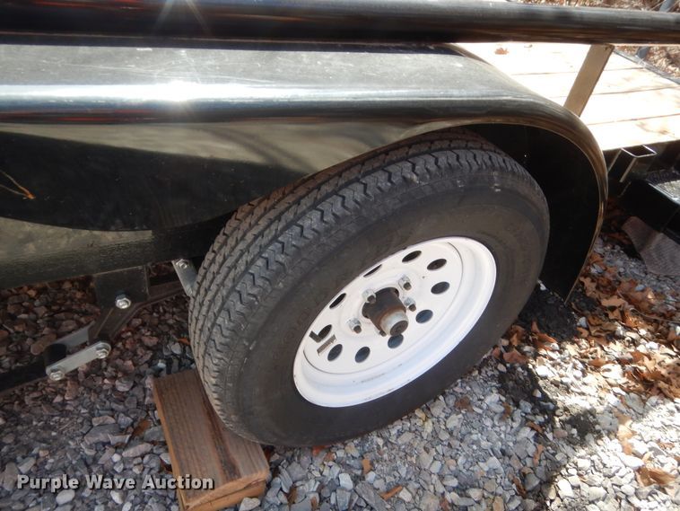 image for item HG9675 1991 Contract Mfg Orange Line TU70  utility trailer