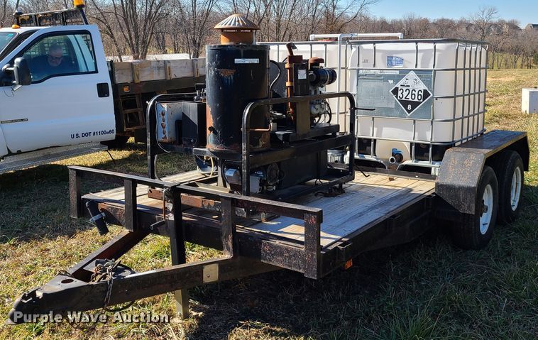 image for item HM9760 1998 Kodiak utility trailer with steam cleaner