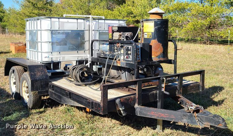 image for item HM9760 1998 Kodiak utility trailer with steam cleaner