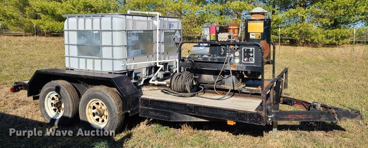 image for item HM9760 1998 Kodiak utility trailer with steam cleaner