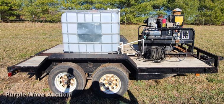 image for item HM9760 1998 Kodiak utility trailer with steam cleaner