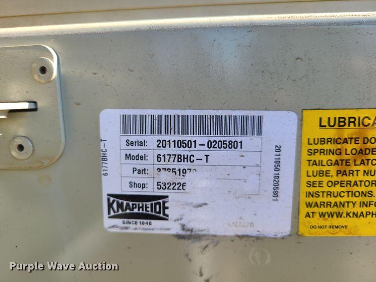 image for item HM9763 Knapheide utility/service bed