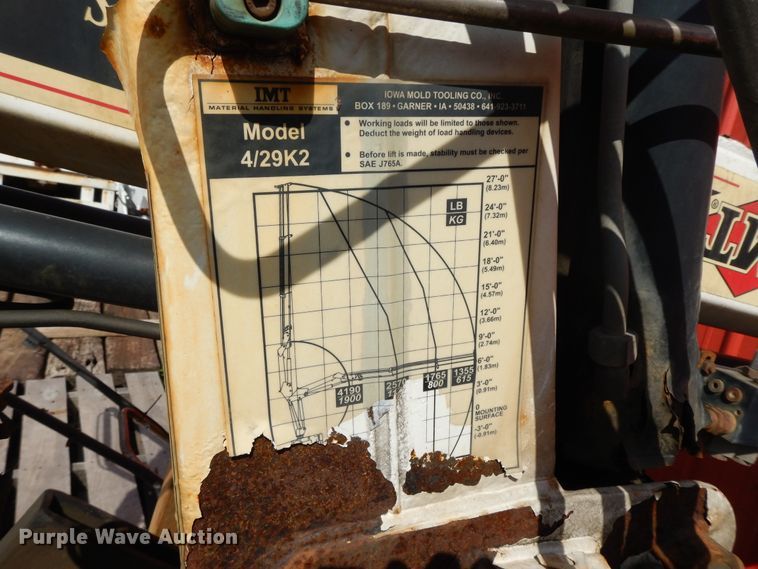 image for item HO9368 IMT 4/29K2  knuckle boom crane