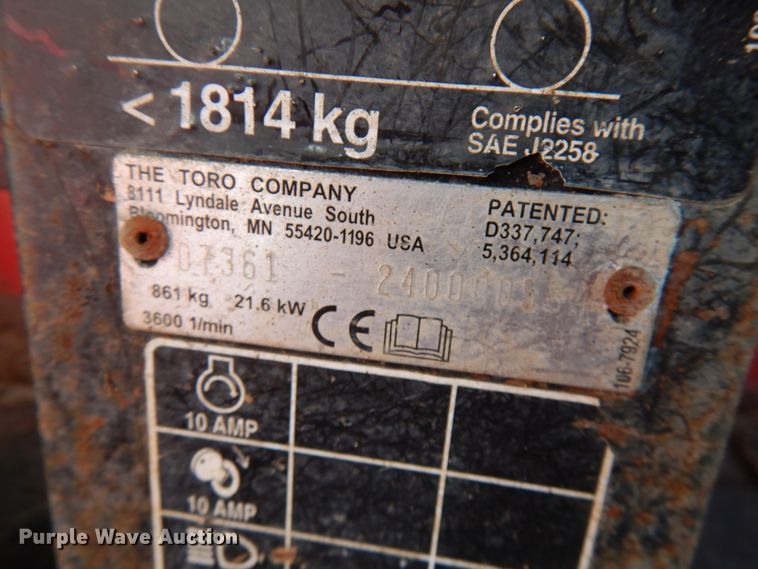 image for item HR9088 Toro Workman 3200  utility vehicle