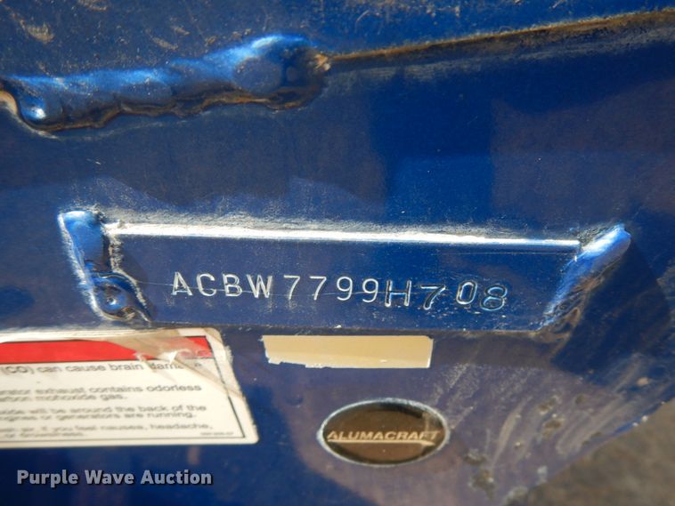 image for item HR9089 2008 Alumacraft Mytex  boat