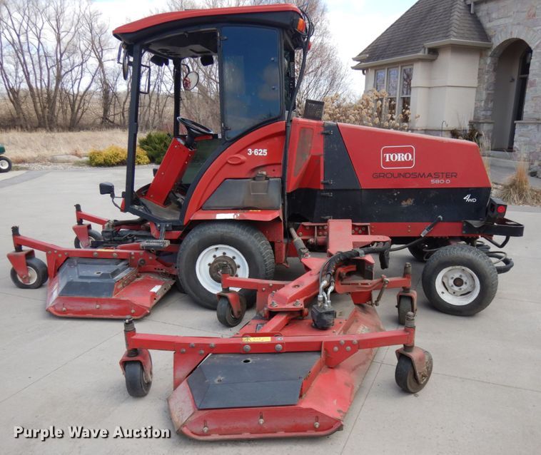 image for item HR9141 Toro Groundmaster 580D  lawn mower