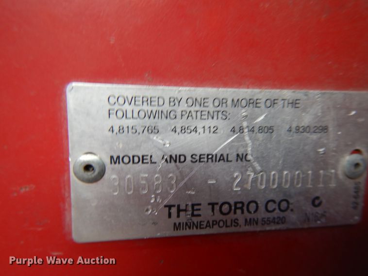 image for item HR9141 Toro Groundmaster 580D  lawn mower