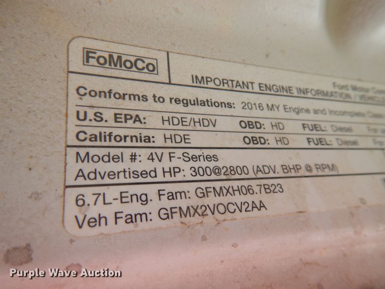 image for item HR9142 2016 Ford F550  utility / service truck