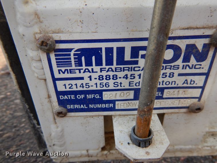 image for item HR9160 Milron 8414 utility bed