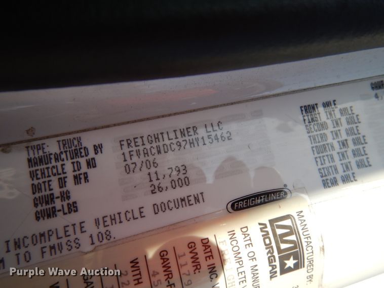 image for item HR9165 2007 Freightliner Business Class M2  box truck