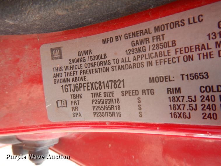 image for item HR9166 2012 GMC Canyon  Ext. Cab pickup truck