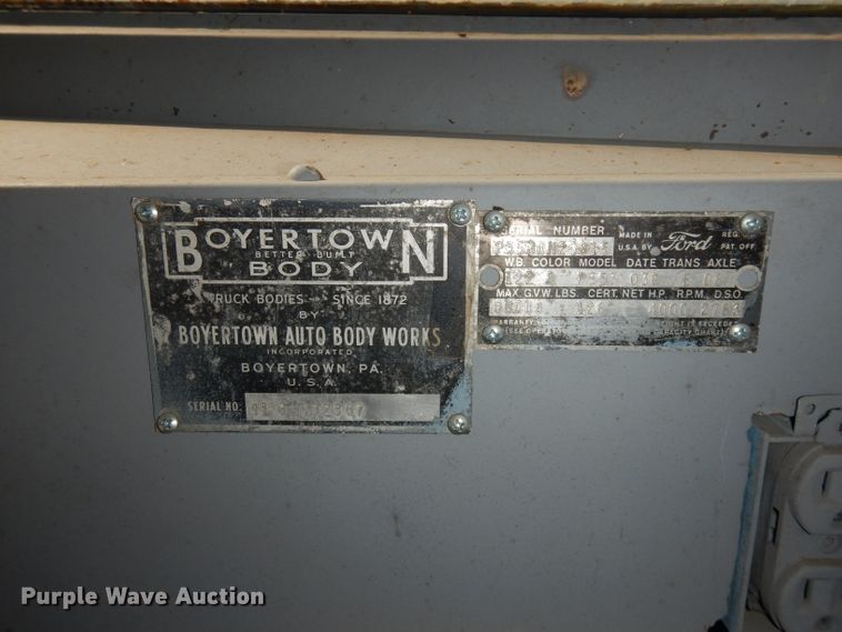 image for item HU9224 1960 Ford Boyertown  delivery truck