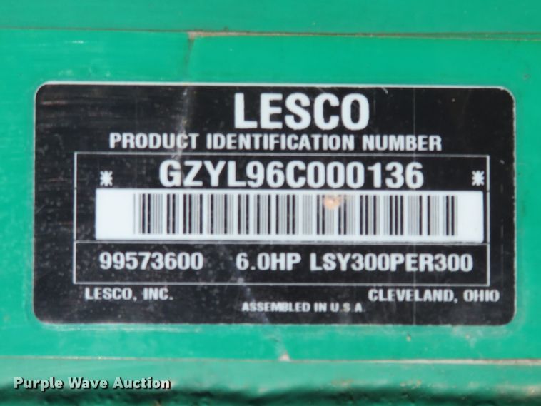 image for item HV9724 Lesco LSY300PER300  turf sprayer