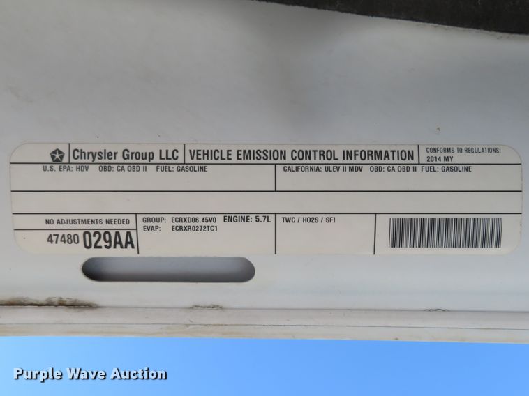 image for item HV9725 2014 Dodge Ram 2500HD  utility bed pickup truck