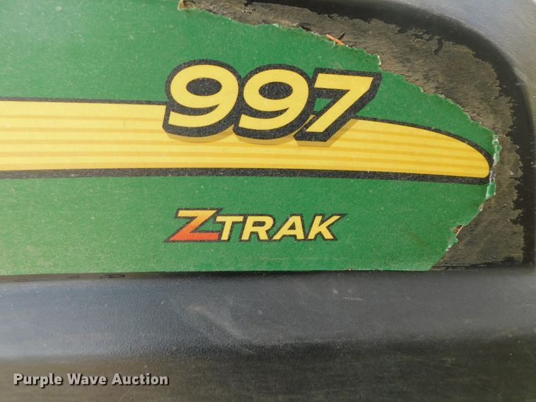 image for item HX9254 John Deere 997 ZTrak  ZTR lawn mower