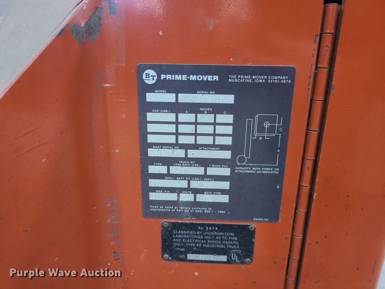 image for item IQ9028 Prime Mover SN40  forklift