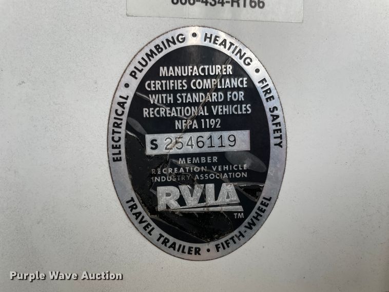 image for item IR9806 2010 Raptor 3912  toy hauler camper