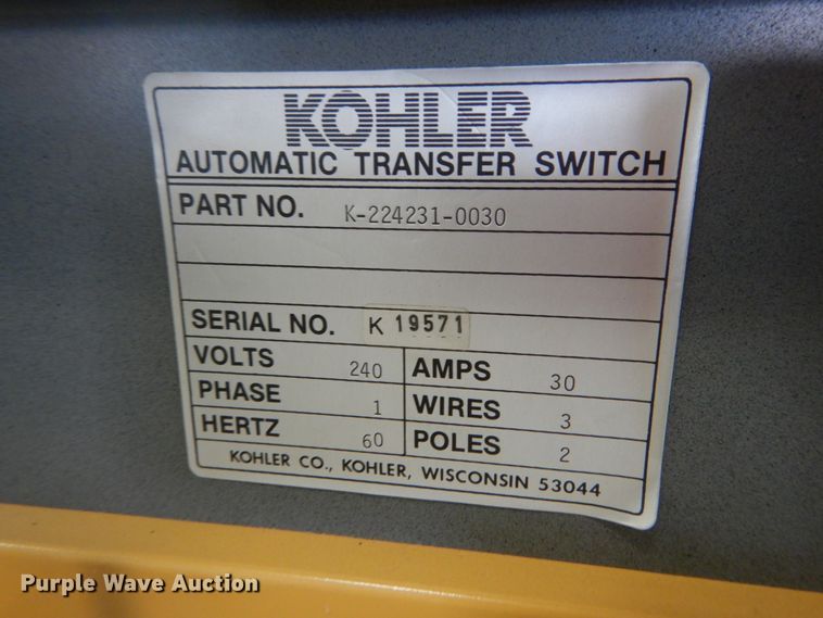 image for item IY9584 Kohler 65C62  generator