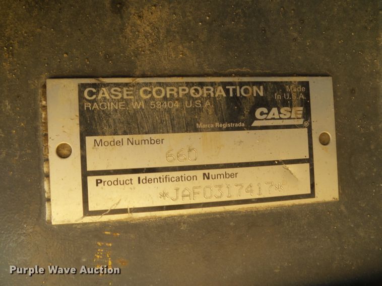 image for item DA7091 2000 Case 660  trencher