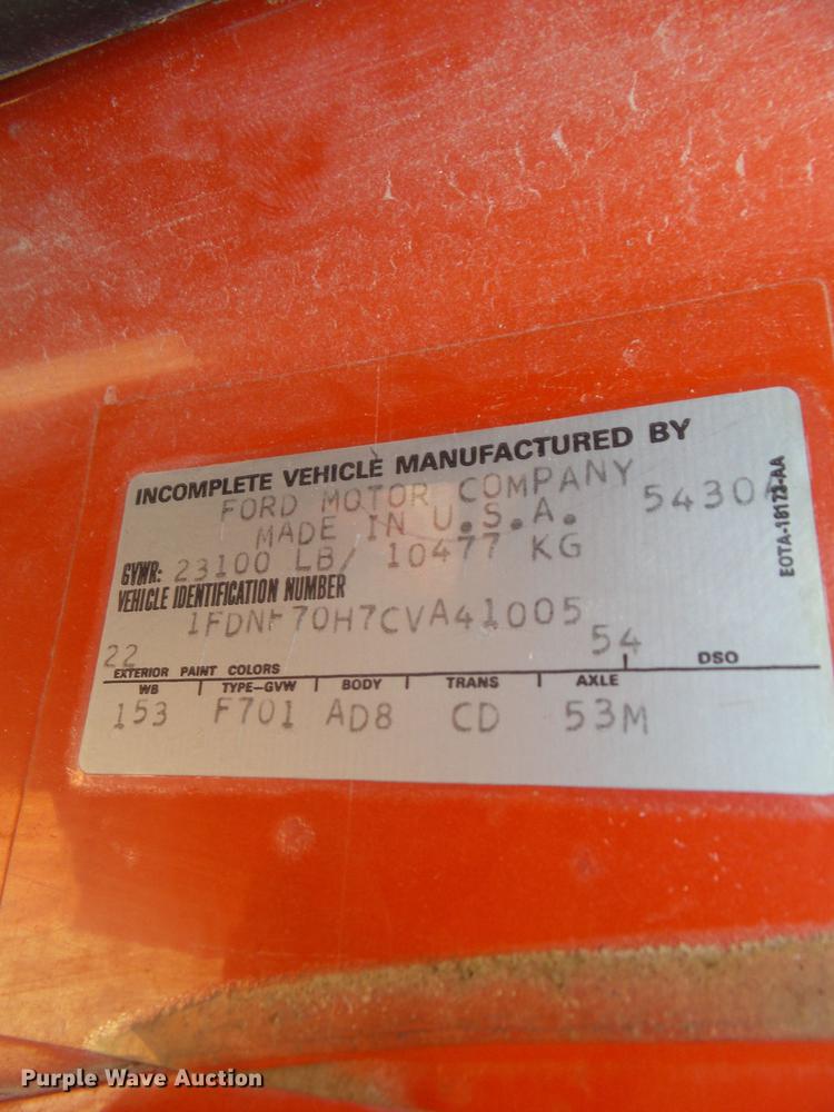 image for item DA7094 1982 Ford F700  dump truck