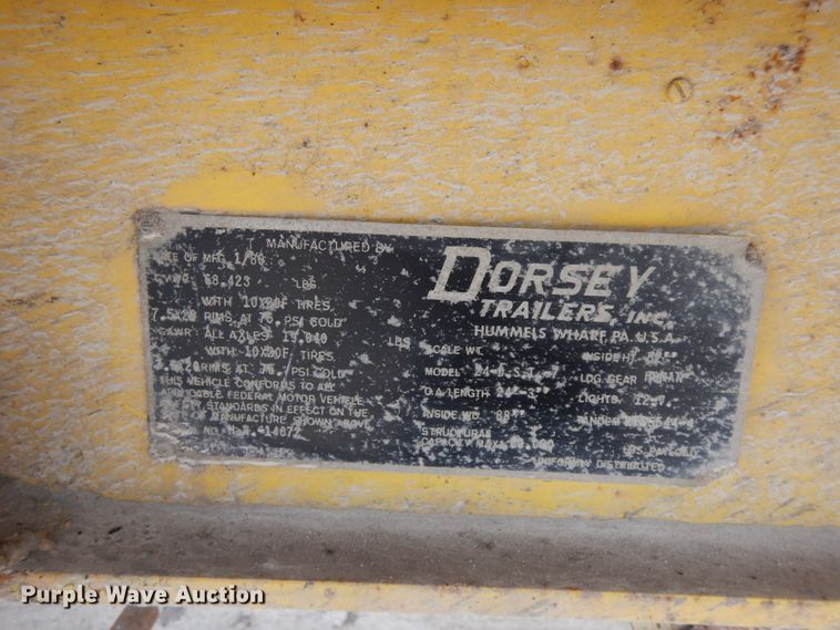 image for item DF6765 1980 Dorsey  end dump trailer