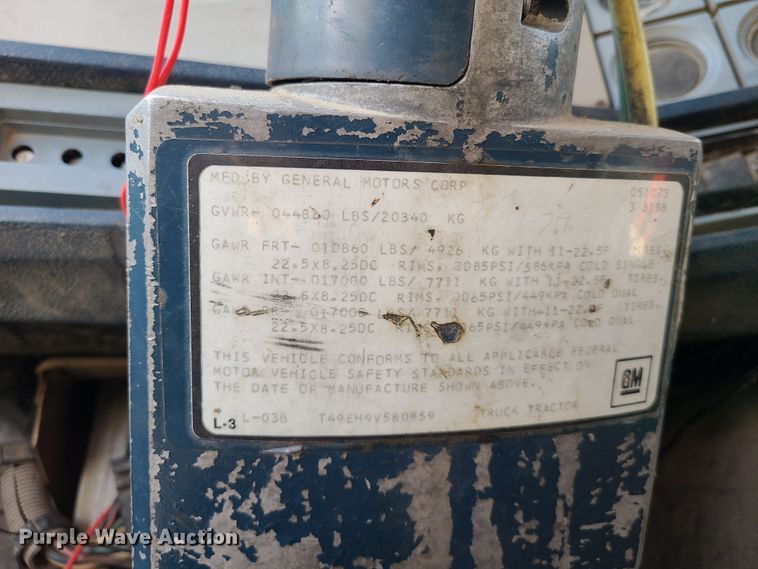 image for item DH5874 1979 GMC General  dump truck