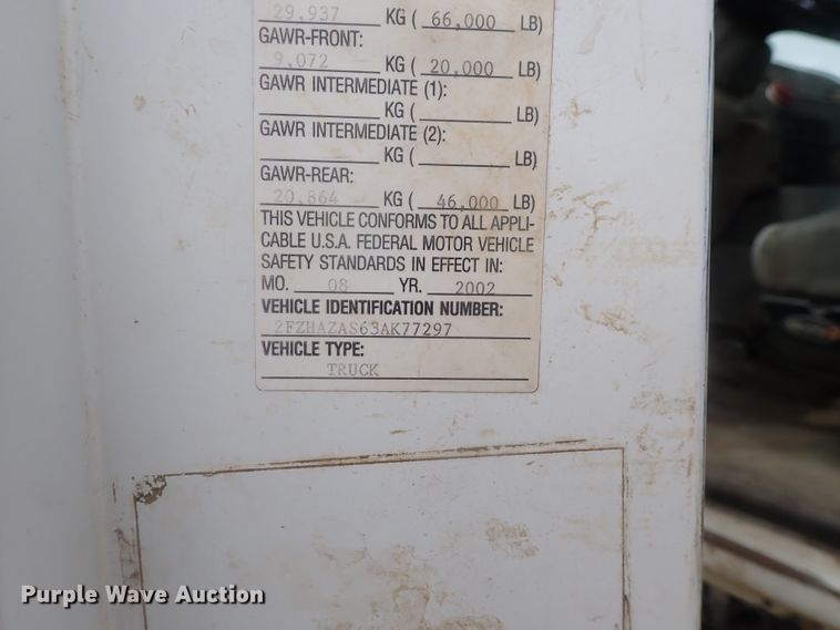 image for item DI4728 2003 Sterling L-Line  vacuum truck