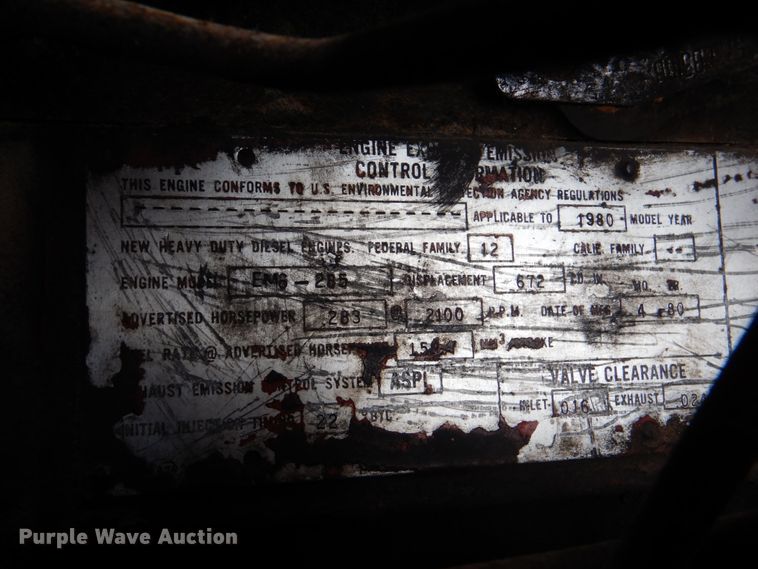 image for item DJ0393 1980 Mack RS600L  dump truck