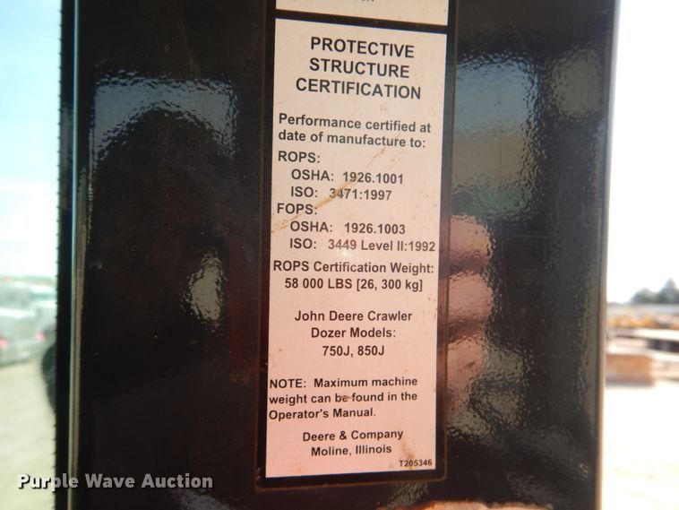 image for item DJ0417 2006 John Deere 750J LGP  dozer